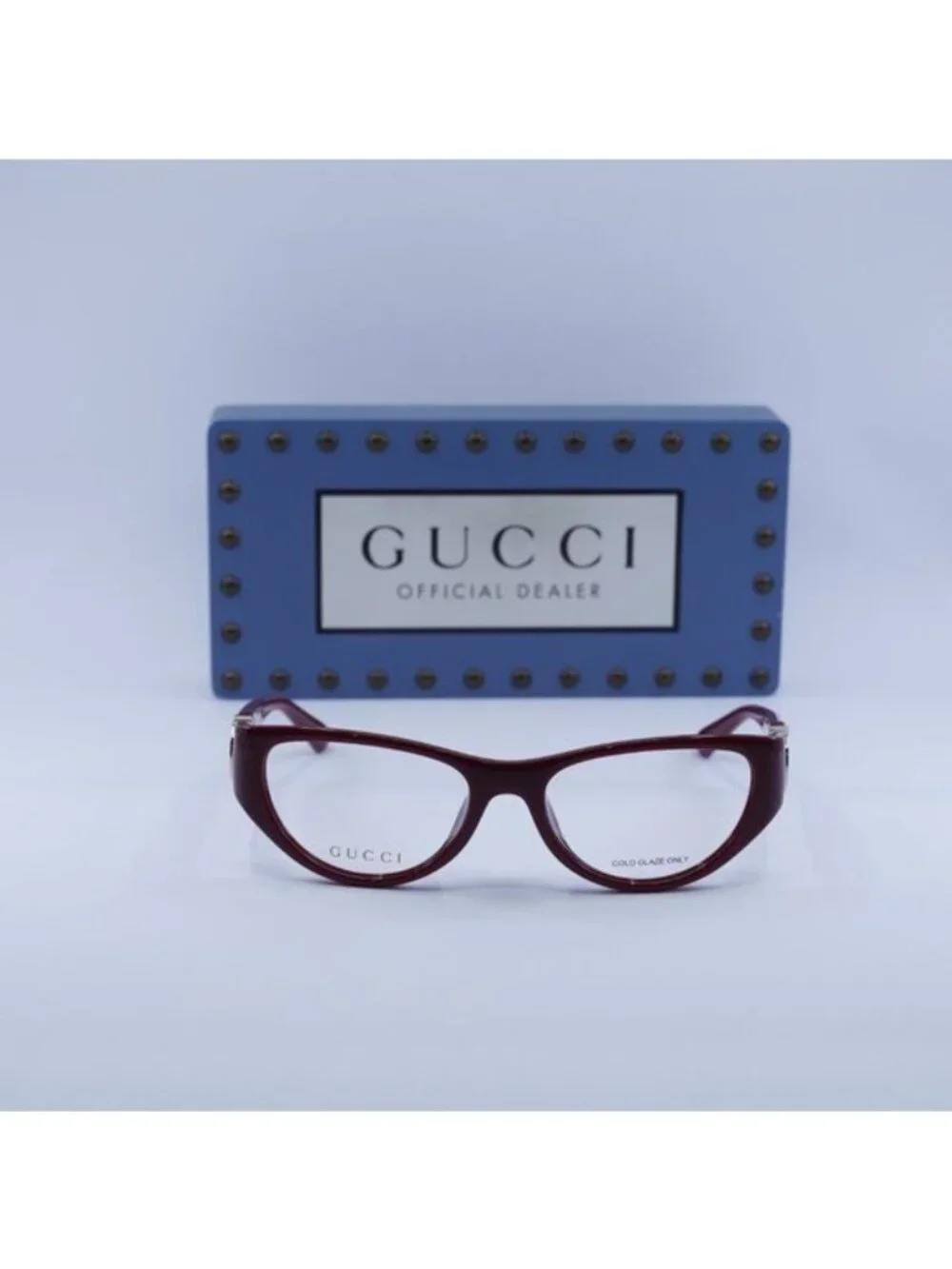 Gucci GG1825O 003 Cat Eye Eyeglasses - Bordeaux 54mm